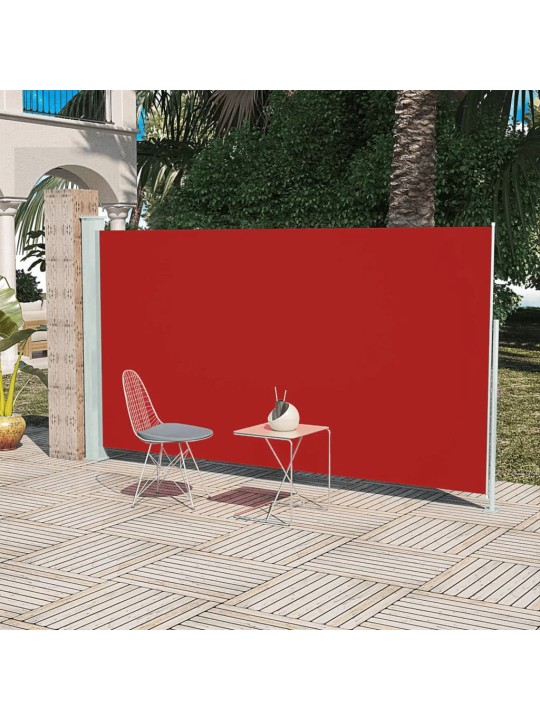 Zatahovací boční markýza 160 x 300 cm červená