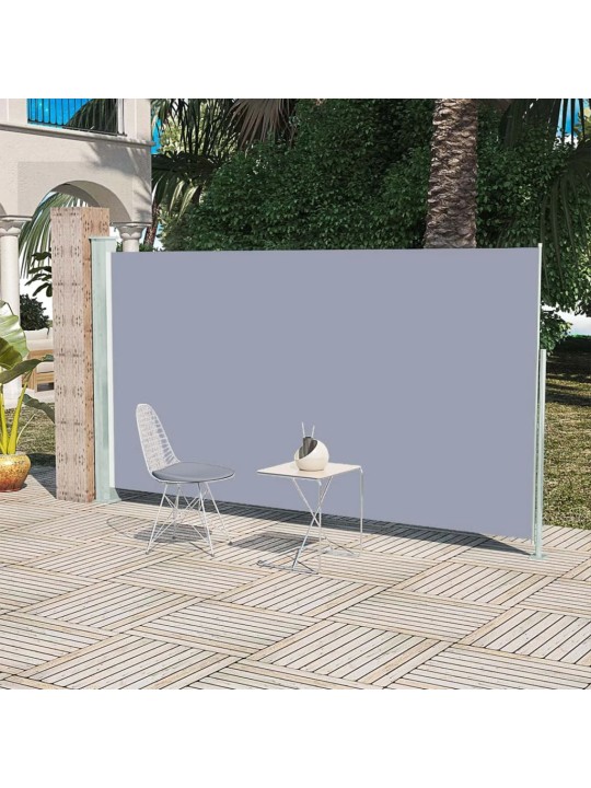 Zatahovací boční markýza 160 x 300 cm šedá