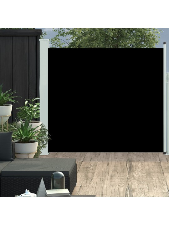 Zatahovací boční markýza 170 x 300 cm černá