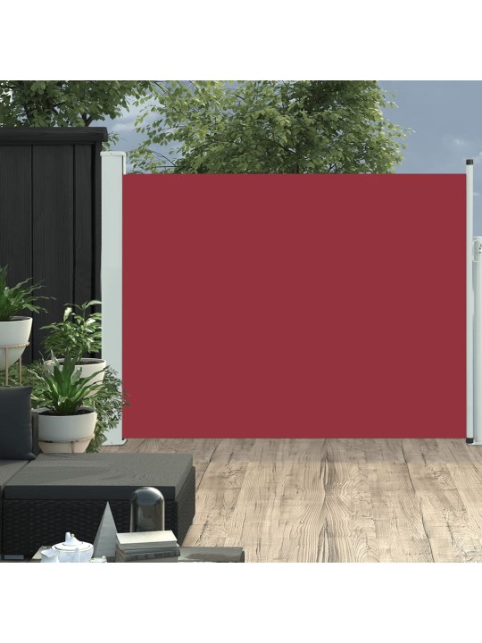Zatahovací boční markýza 140 x 500 cm červená