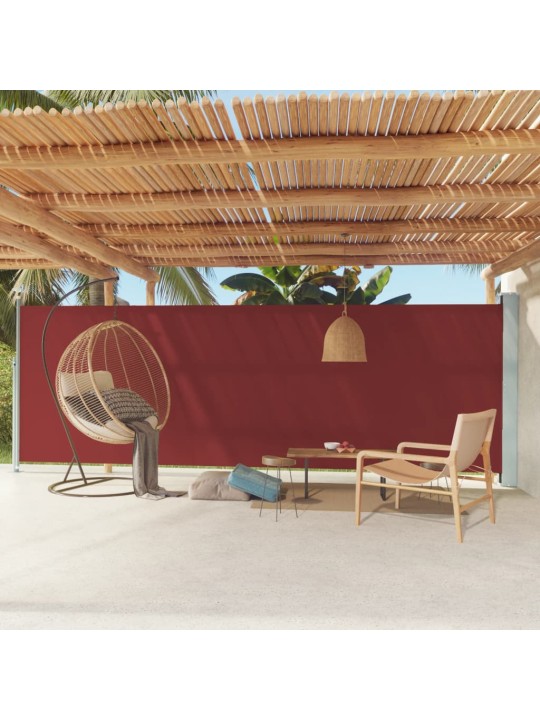 Zatahovací boční markýza 180 x 600 cm červená