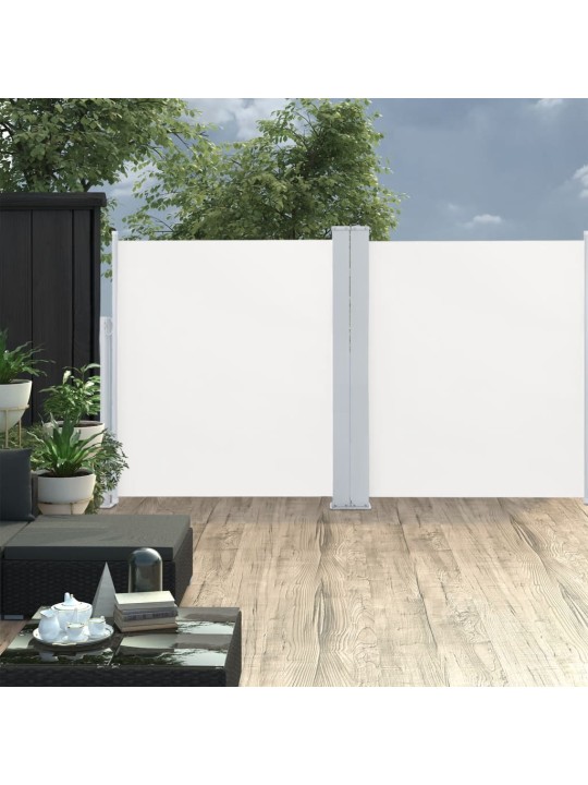 Zatahovací boční markýza krémová 140 x 600 cm