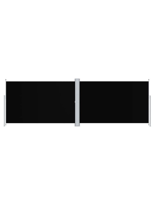 Zatahovací boční markýza černá 200 x 600 cm
