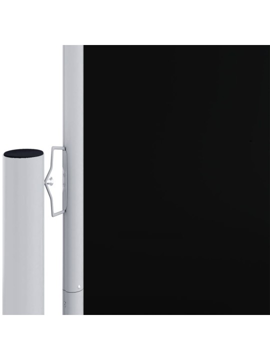 Zatahovací boční markýza černá 220 x 600 cm