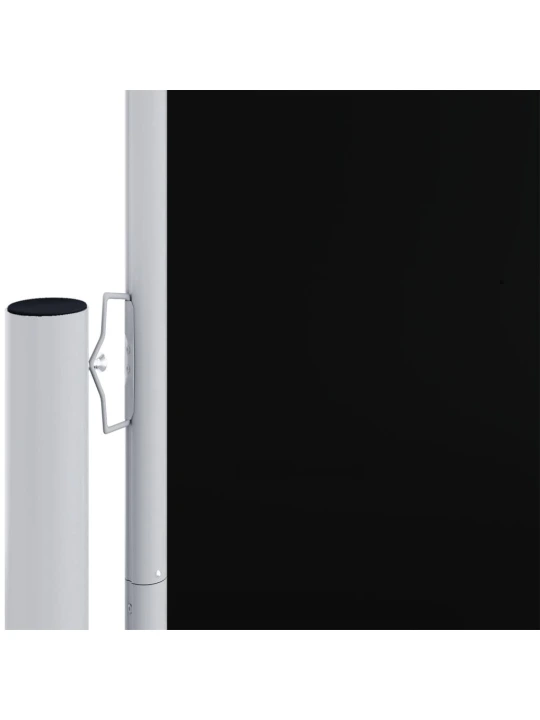Zatahovací boční markýza černá 160 x 1 200 cm