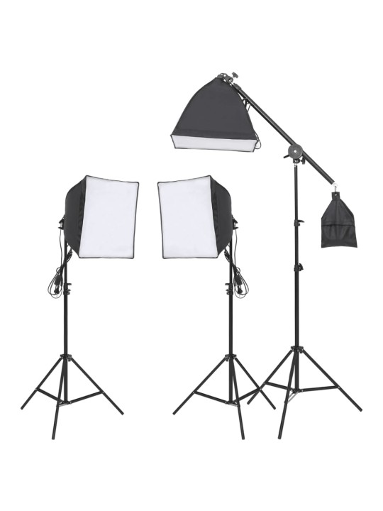 Sada studiových světel se stativy a softboxy