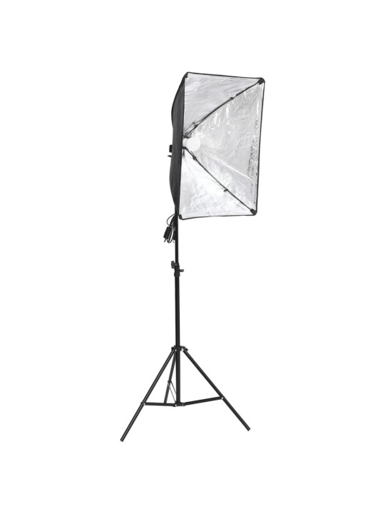 Sada studiových světel s pozadími a softboxy