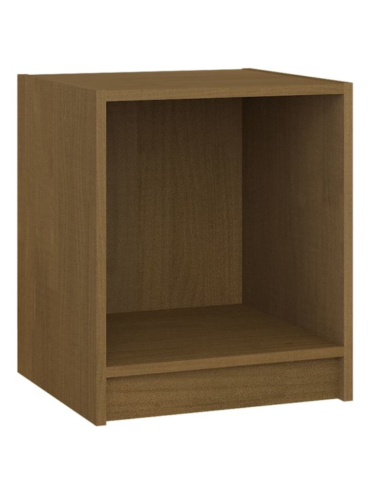 Noční stolky 2ks medově hnědé 35,5x33,5x41,5cm masivní borovice
