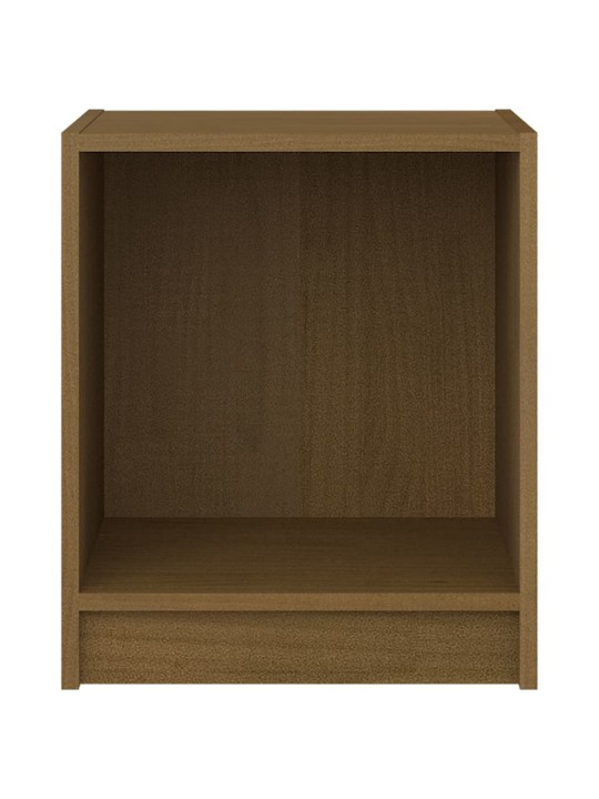 Noční stolky 2ks medově hnědé 35,5x33,5x41,5cm masivní borovice