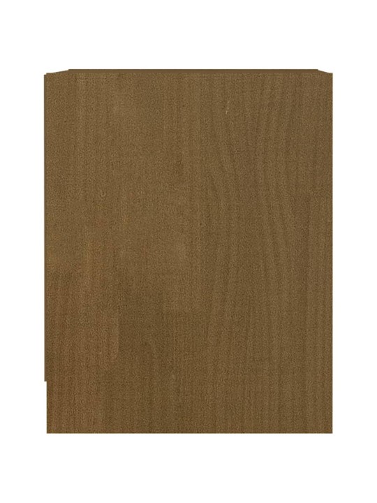 Noční stolky 2ks medově hnědé 35,5x33,5x41,5cm masivní borovice