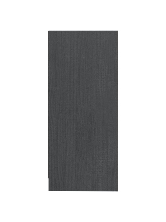 Odkládací skříňka šedá 35,5 x 33,5 x 76 cm masivní borové dřevo
