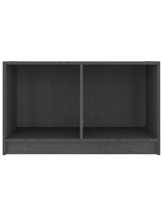 TV stolek šedý 70 x 33 x 42 cm masivní borové dřevo