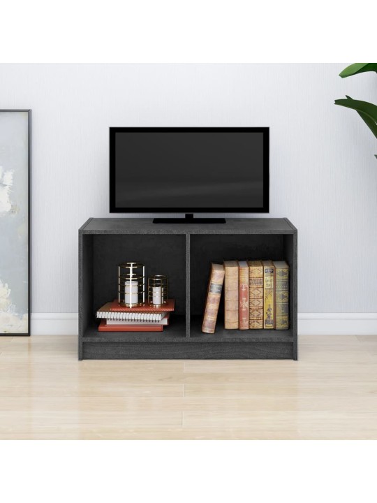 TV stolek šedý 70 x 33 x 42 cm masivní borové dřevo