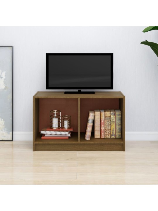 TV stolek medově hnědý 70 x 33 x 42 cm masivní borové dřevo