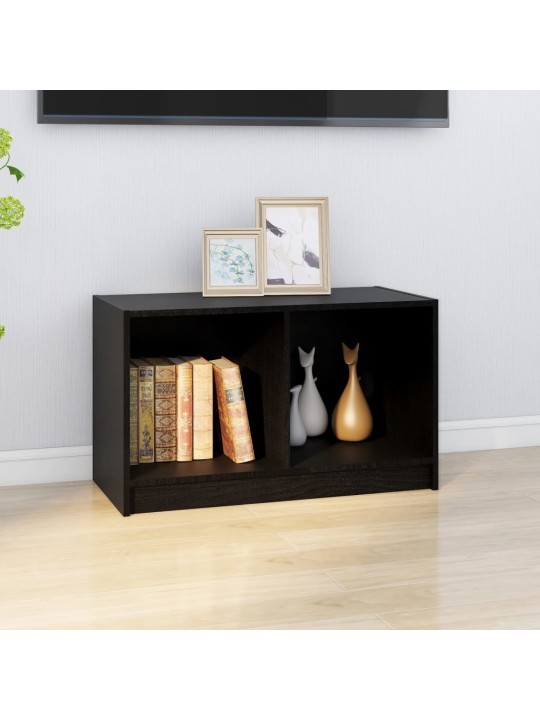TV stolek černý 70 x 33 x 42 cm masivní borové dřevo