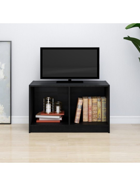 TV stolek černý 70 x 33 x 42 cm masivní borové dřevo
