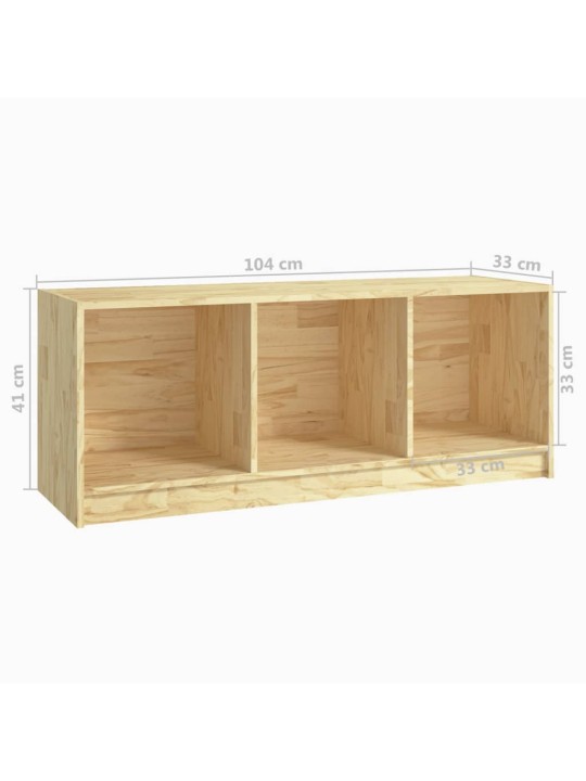 TV stolek 104 x 33 x 41 cm masivní borové dřevo