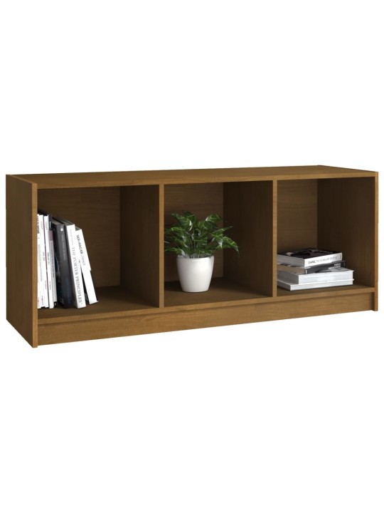 TV stolek medově hnědý 104 x 33 x 41 cm masivní borové dřevo