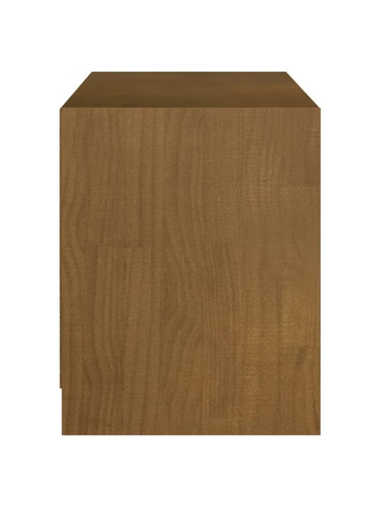 TV stolek medově hnědý 104 x 33 x 41 cm masivní borové dřevo