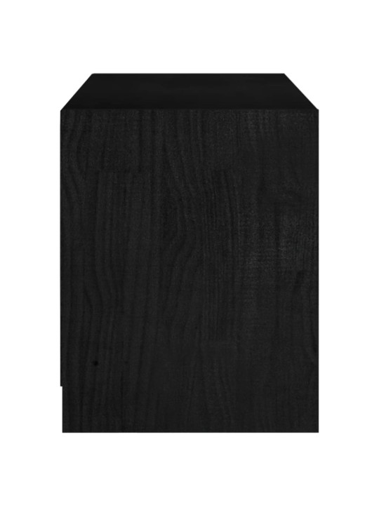 TV stolek černý 104 x 33 x 41 cm masivní borové dřevo