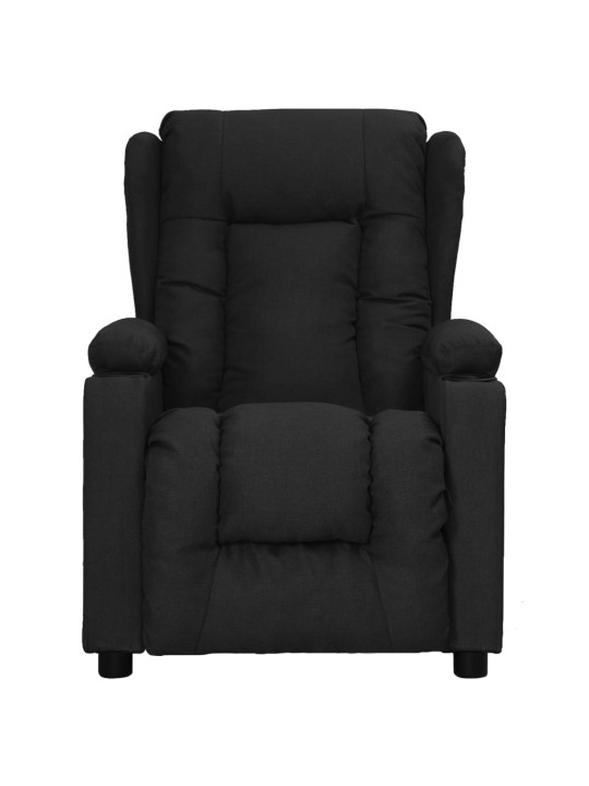 Zvedací křeslo černé textil