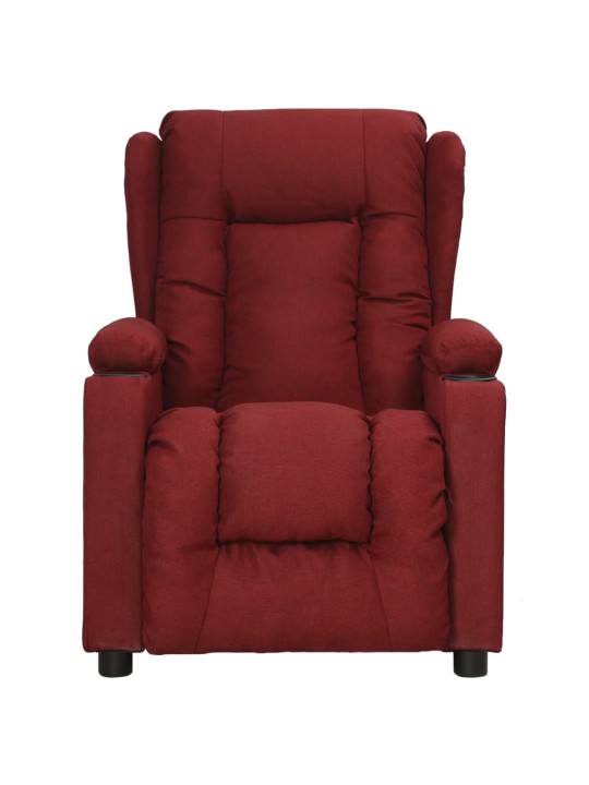 Zvedací křeslo vínové textil