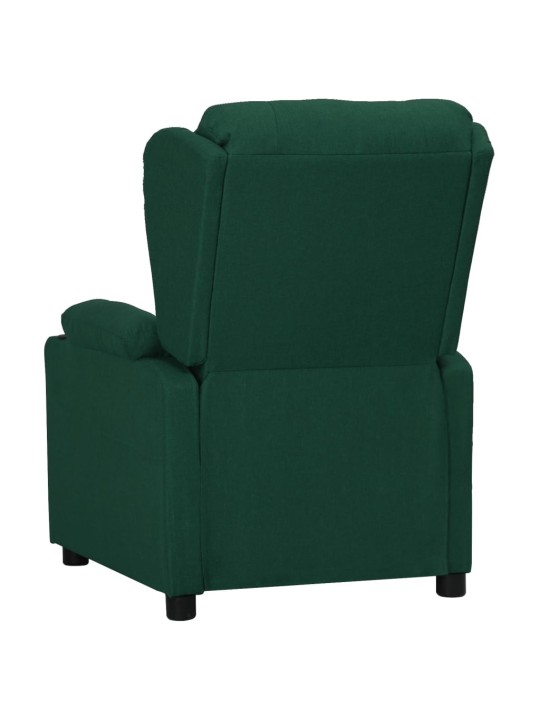 Zvedací křeslo tmavě zelené textil