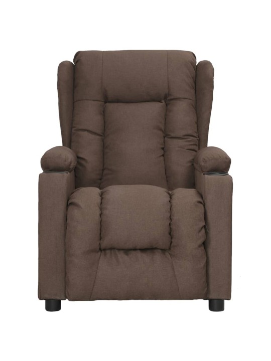 Zvedací křeslo taupe textil