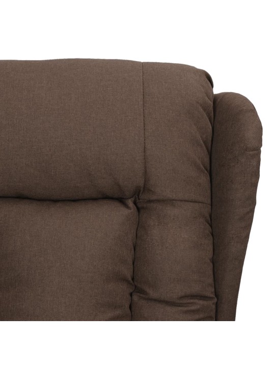 Zvedací křeslo taupe textil