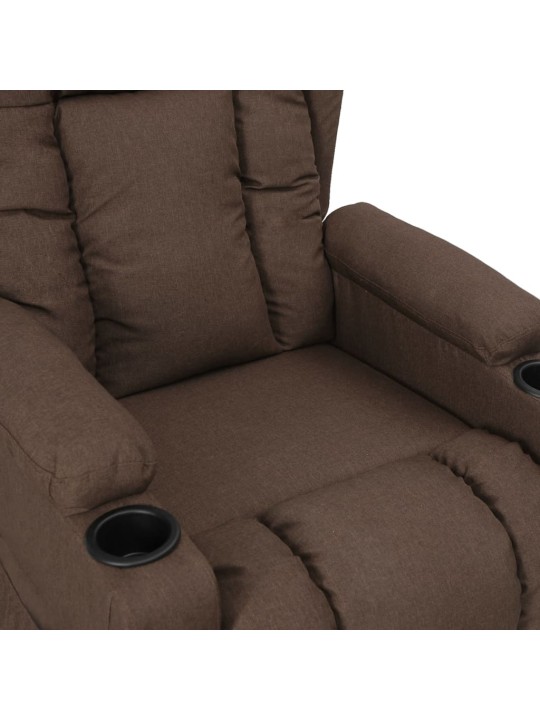 Zvedací křeslo taupe textil