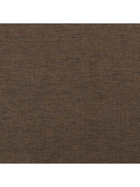 Zvedací masážní křeslo hnědé textil