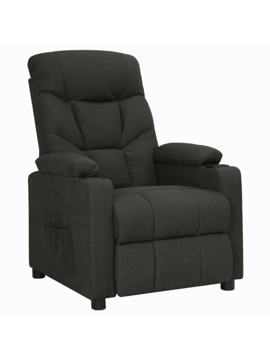 Zvedací křeslo černé textil