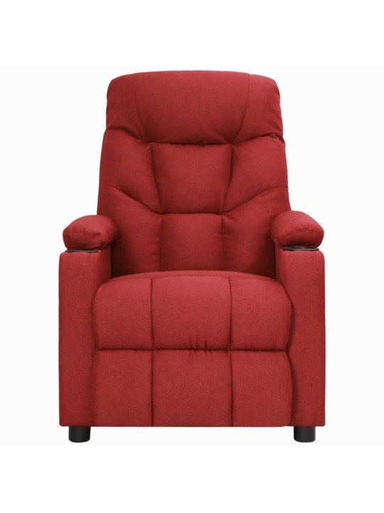 Zvedací křeslo vínové textil