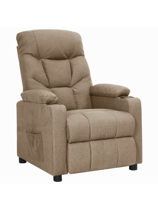 Zvedací křeslo taupe textil