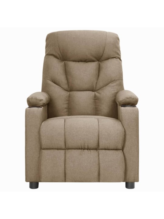 Zvedací křeslo taupe textil