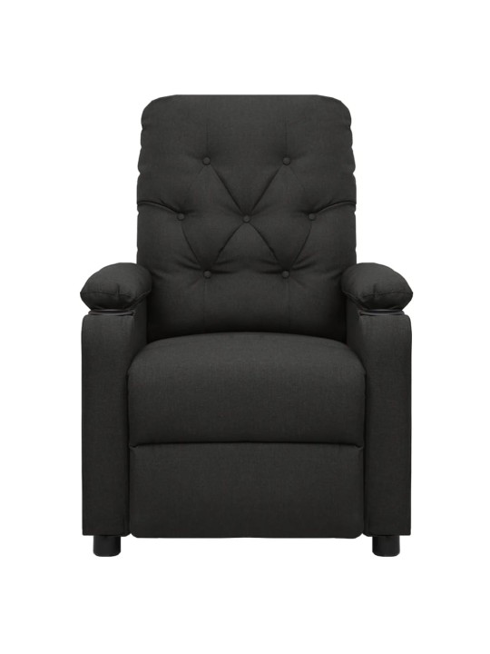 Zvedací křeslo černé textil