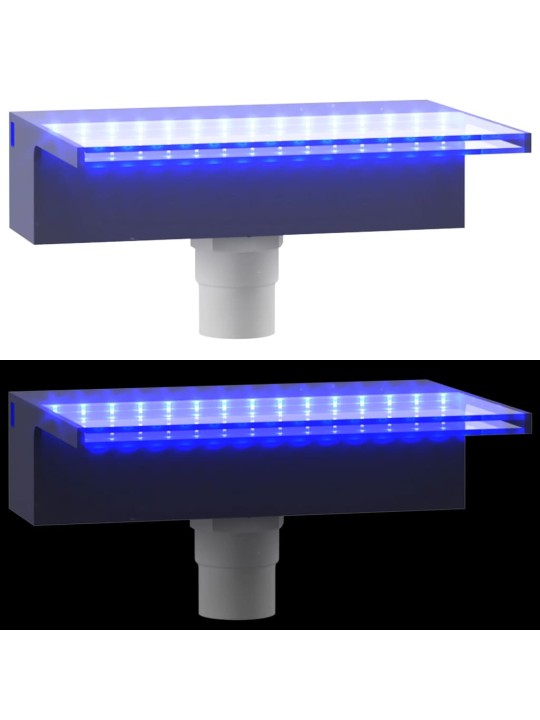 Přelivový vodopád s RGB LED osvětlením akryl 30 cm