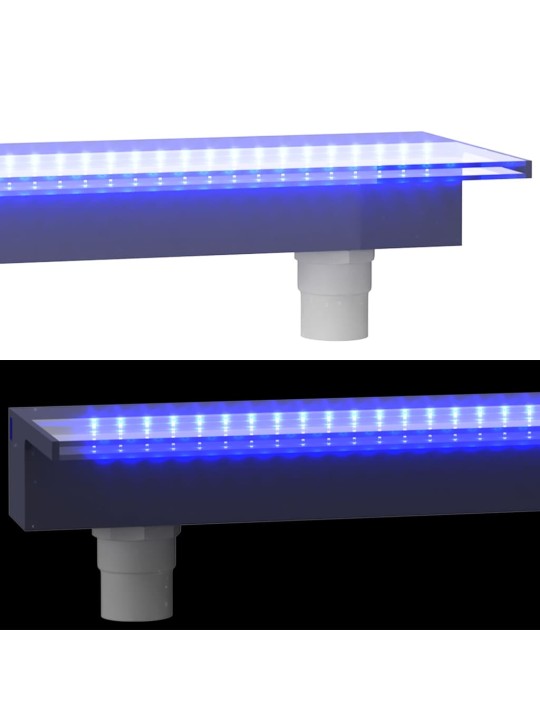 Přelivový vodopád s RGB LED osvětlením akryl 60 cm
