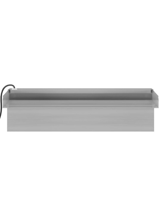 Přelivový vodopád s RGB LED osvětlením nerezová ocel 30 cm