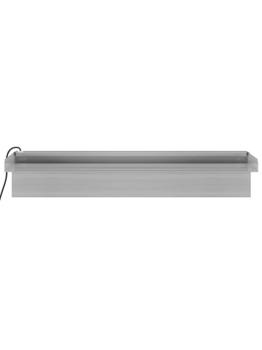 Přelivový vodopád s RGB LED osvětlením nerezová ocel 45 cm