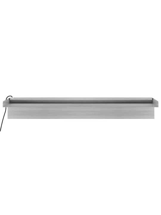Přelivový vodopád s RGB LED osvětlením nerezová ocel 60 cm