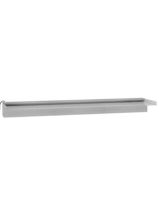 Přelivový vodopád s RGB LED osvětlením nerezová ocel 90 cm