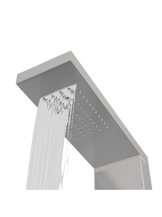 Sprchový panel set z nerezové oceli čtvercový