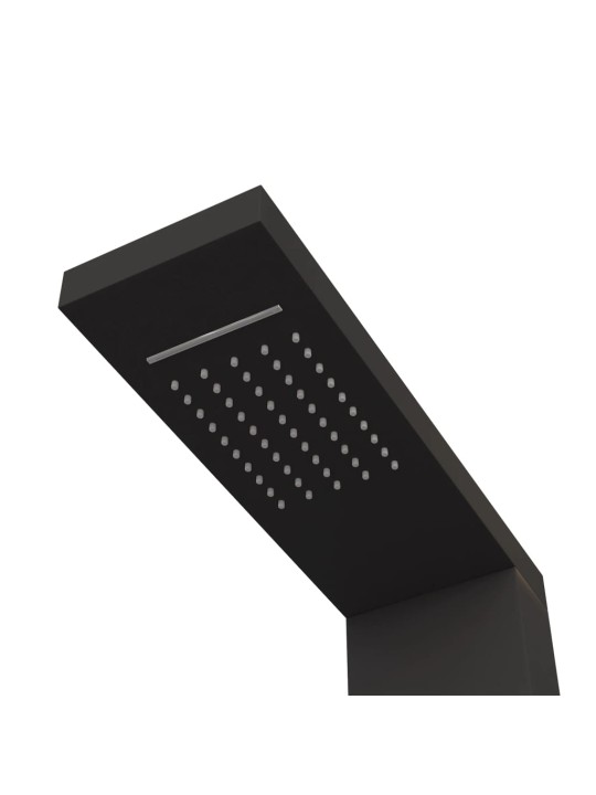 Sprchový panel set hliník černý