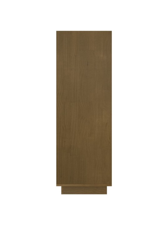 Knihovna / dělicí stěna medově hnědá 80 x 35 x 103 cm borovice