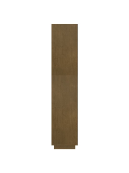 Knihovna / dělicí stěna medově hnědá 80 x 35 x 167 cm borovice