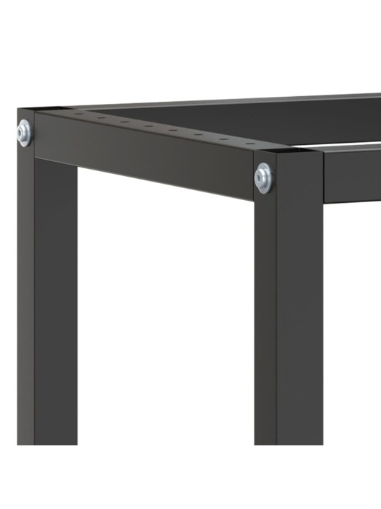 Rám pracovního stolu matně černý a červený 110 x 50 x 79 cm kov