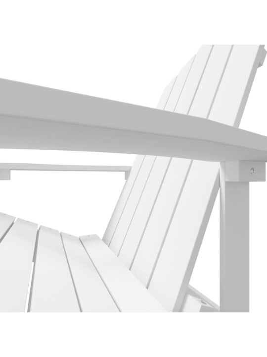 Zahradní křeslo Adirondack HDPE bílé