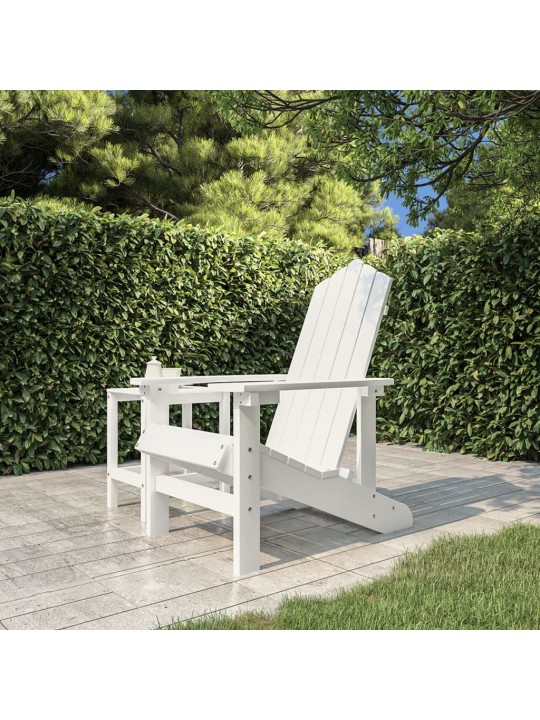 Zahradní křeslo Adirondack HDPE bílé