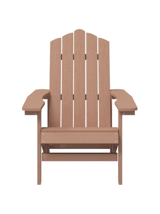 Zahradní křeslo Adirondack HDPE hnědé